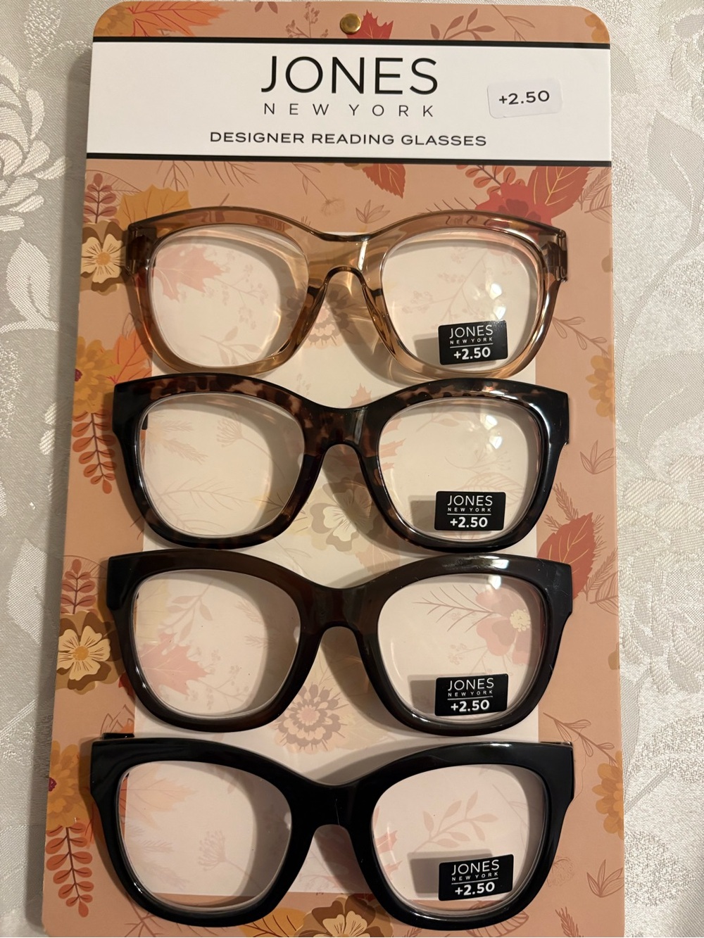 Jones New York Designer Reading Glasses Set — Multicolor pack of 4 NEW